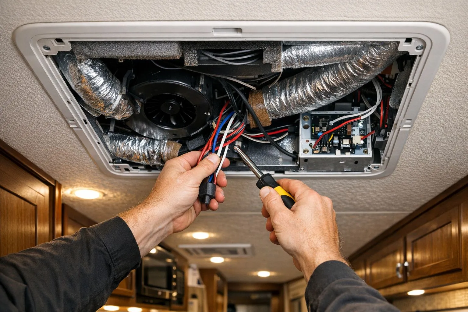 RV AC system interior diagnostics and repair in Central Florida